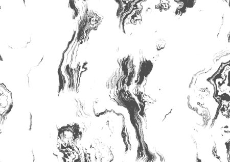 Grunge marble style texture. Abstract monochrome vector template. Black white background.のイラスト素材