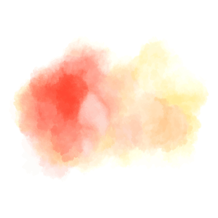 Vector blue yellow brush strokes. Watercolor Grunge isolated elements. Smoke brushes for your design. Freehand. Ink splash. Acrylic stamp. Vector illustration.のイラスト素材