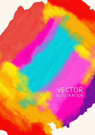 Bright color paint stains background. Vector illustration.のイラスト素材