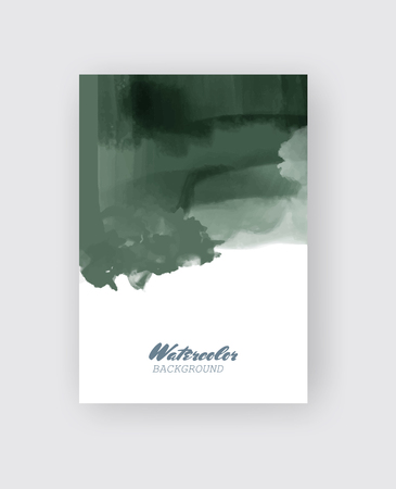 Painted grunge poster element. Khaki ink vector banner stains isolated on white. Backgrounds for design. Hand drawn vector illustration on white background. Brush strokes vector.のイラスト素材