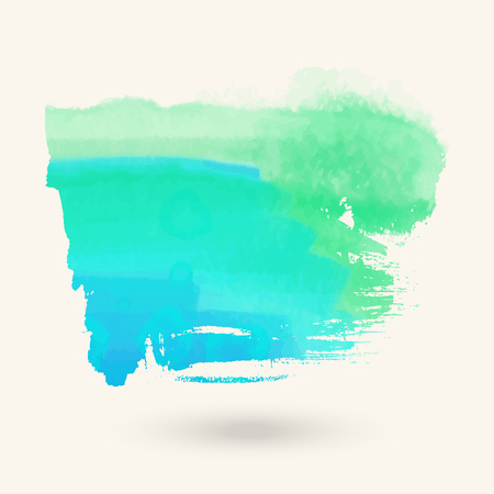 Vector color brush strokes. Watercolor Grunge isolated elements. Smoke brushes for your design. Freehand. Ink splash. Acrylic stamp. Vector illustrationのイラスト素材