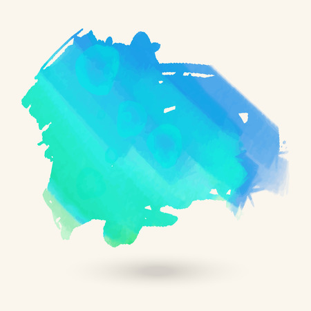 Vector color brush strokes. Watercolor Grunge isolated elements. Smoke brushes for your design. Freehand. Ink splash. Acrylic stamp. Vector illustrationのイラスト素材