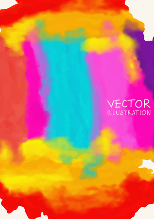 Bright color paint stains background. Vector illustration.のイラスト素材