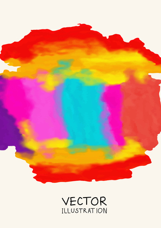Bright color paint stains background. Vector illustration.のイラスト素材