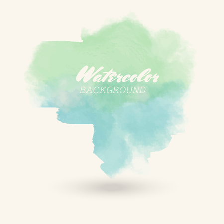blue green watercolor background. Abstract color vector illustration.のイラスト素材