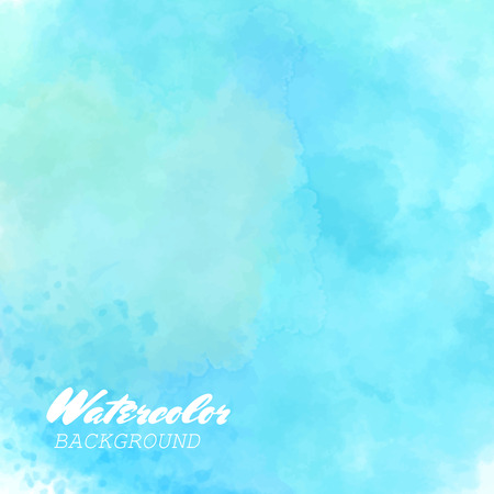 Hand painted watercolor sky and clouds. Abstract watercolor background. Vector illustrationのイラスト素材
