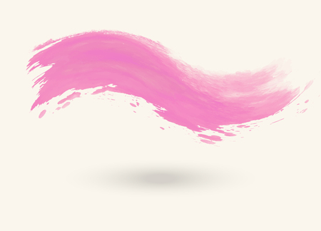 Watercolor pink wave element background with space for text . vector illustration.のイラスト素材