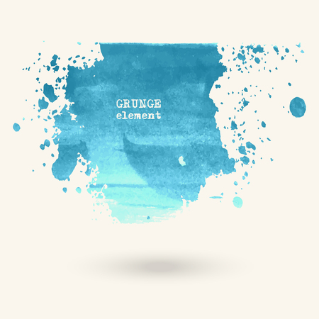 Abstract bright watercolor blob on white background. The color splashing in the paper. Hand drawn.のイラスト素材