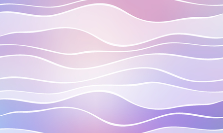 Pastel color vector abstract doodle background. Wave elegant pattern with blur gradient. The pattern can be used for wallpapers and coloring books, banner or posterのイラスト素材