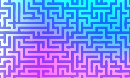 Abstract background with gradient colorful maze. Vector illustrationのイラスト素材