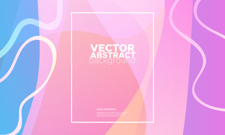 Colorful geometric background. Fluid color shapes composition. Abstract vector illustration.のイラスト素材
