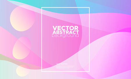 Colorful geometric background. Fluid color shapes composition. Abstract vector illustration.のイラスト素材