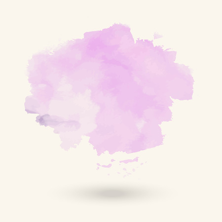 Abstract bright watercolor blob on white background. The color splashing in the paper. Hand drawn. Vector illustration.のイラスト素材