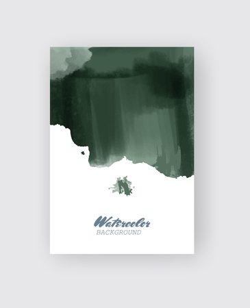 Painted grunge poster element. Khaki ink vector banner stains isolated on white. Backgrounds for design. Hand drawn vector illustration on white background. Brush strokes vector.のイラスト素材