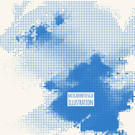 Blue Grunge Effect. Overlay Distress Dirty Grain. Color Vector Textureのイラスト素材
