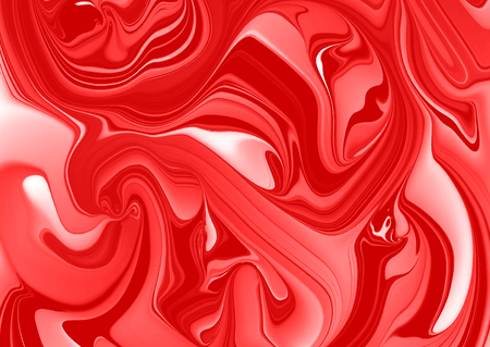 Abstract vector ink background. Marble style. Red, white ink in waterのイラスト素材
