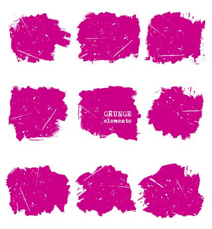 Vector set of splash stains texture banners. Color and white abstract vector illustration.のイラスト素材