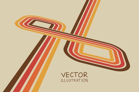 Geometric strip abstract flyers. Background unusual color shapes style. Design Painting elements. Line art. Wallpaper with empty space for your text. Vector illustration.のイラスト素材