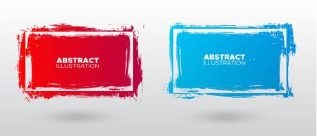 Set of grunge vector frames. Grunge background. Abstract retro background. Vintage vector backgrounds. Design elements. Texture background. Abstract shapes vector packのイラスト素材