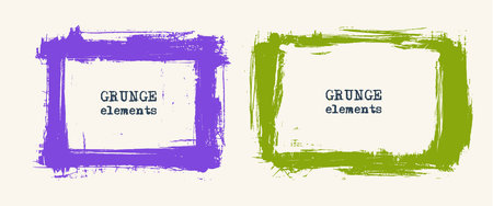 Set of grunge vector frames. Grunge background. Abstract retro background. Vintage vector backgrounds. Design elements. Texture background. Abstract shapes vector packのイラスト素材