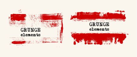 Set of grunge vector frames. Grunge background. Abstract retro background. Vintage vector backgrounds. Design stamp elements. Texture stamp background. Abstract shapes vector packのイラスト素材