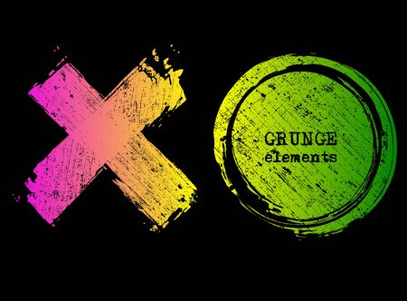 Set of grunge vector frames. Grunge background. Abstract retro background. Vintage vector backgrounds. Design elements. Texture background. Abstract shapes vector packのイラスト素材