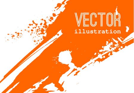 Paint banner. Brush stroke. Vector grunge background with place for your text.のイラスト素材