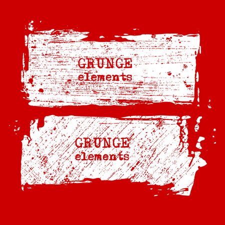 Set of grunge vector frames. Grunge background. Abstract retro background. Vintage vector backgrounds. Design elements. Texture background. Abstract shapes vector packのイラスト素材