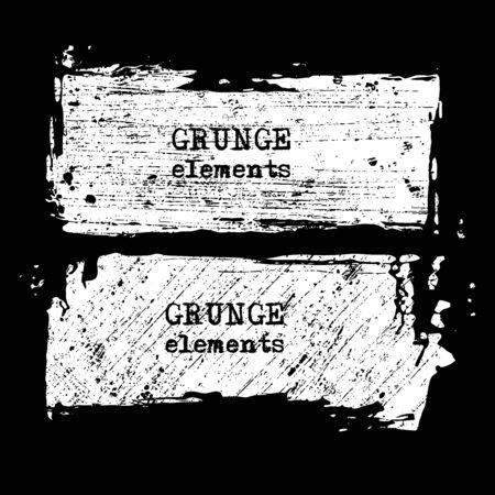 Set of grunge vector frames. Grunge background. Abstract retro background. Vintage vector backgrounds. Design elements. Texture background. Abstract shapes vector packのイラスト素材