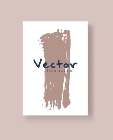 Abstract ink brush banners with grunge effect. Vector illustrationのイラスト素材