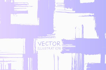 Soft color grunge grid strip brush strokes with gradient on a light background. Abstract vector illustration.のイラスト素材