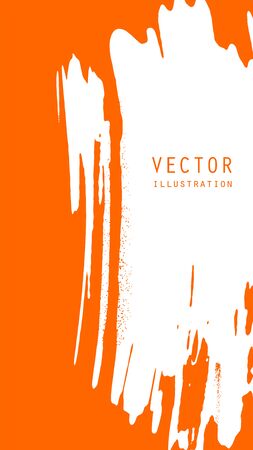 Abstract ink brush banners with grunge effect. Japanese style. Vector illustrationのイラスト素材