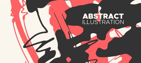 Artistic creative universal cards. Hand Drawn textures. Japanese style. Design for poster, card, placard, brochure, flyer Vector Illustration.のイラスト素材