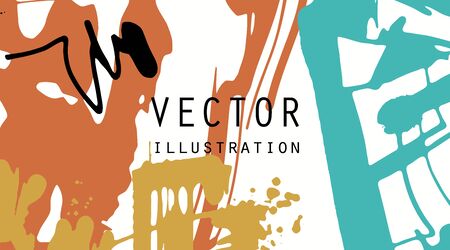 Artistic creative universal cards. Hand Drawn textures. Design for poster, card, placard, brochure, flyer Vector Illustration.のイラスト素材