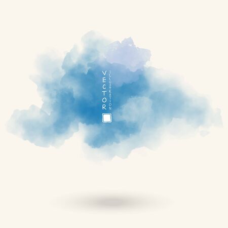Abstract color watercolor element for web design. Vector illustration.のイラスト素材
