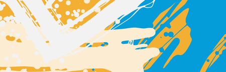 Design template. Design element. Summer background. Abstract grunge banner texture. Brush background. Simple surface pattern design. Grunge abstract pattern. Ink splatter.のイラスト素材