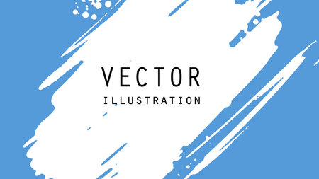 Abstract ink brush banners with grunge effect. Japanese style. Vector illustrationのイラスト素材