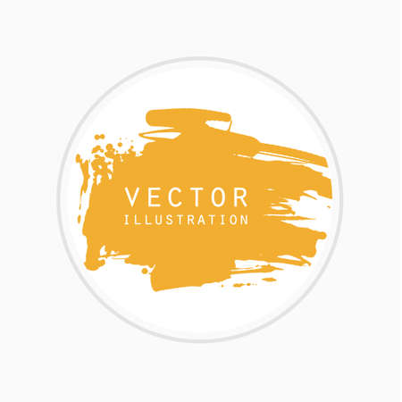 Grunge stamp mockup. Distressed ink style circle mark texture for your design. Abstract vector illustration.のイラスト素材