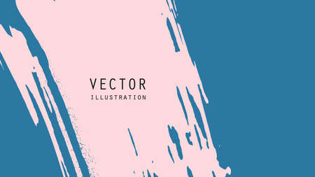 Abstract ink brush banners with grunge effect. Japanese style. Vector illustrationのイラスト素材