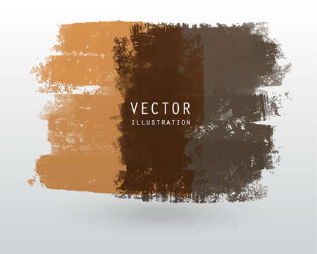 Vector illustration grunge brush style paint coloured blank banner. Abstract design element.のイラスト素材