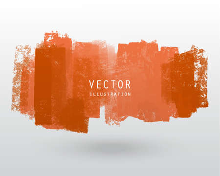 Vector illustration grunge brush style paint coloured blank banner. Abstract design element.のイラスト素材