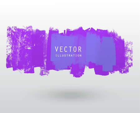 Vector illustration grunge brush style paint coloured blank banner. Abstract design element.のイラスト素材