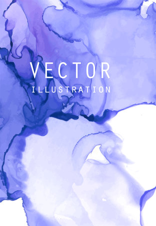 Alcohol ink vector texture. Fluid ink abstract background. Art element illustration for your design.のイラスト素材