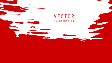 Abstract ink brush banners with grunge effect. Japanese style. Vector illustrationのイラスト素材