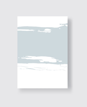 Abstract ink brush banners with grunge effect. Vector illustrationのイラスト素材