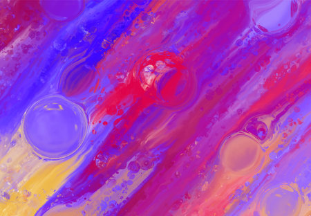 Abstract acrylic hand painted background. Vector illustrationのイラスト素材