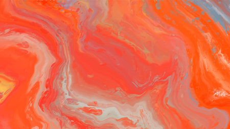 Vector orange banner. Hand drawn abstract paint brush stroke. Wave element.