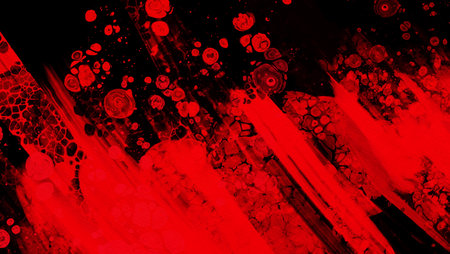 Black red ink brush stroke background. JDesign element. Vector illustration of grunge stains. Vector...