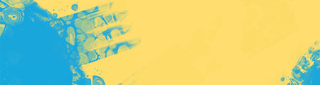 Abstract Blue Yellow paint Ukraine style Background. Ukrainian color Design banner element. Vector illustrationのイラスト素材
