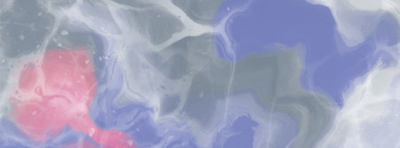 Elegant banner template design with color paint brush elements. Abstract decoration. Vector illustration.のイラスト素材